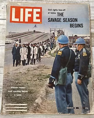 Life Magazine 1965 Martin Luther King Selma March Civil Rights Alabama • $24.99