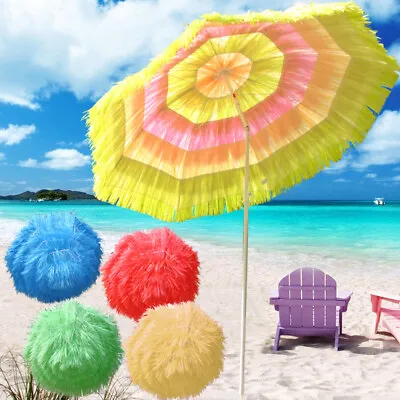 £22.95 • Buy Patio Garden Beach Hawaiian Parasol Sunshade Sun Umbrella Tilting Greenbay