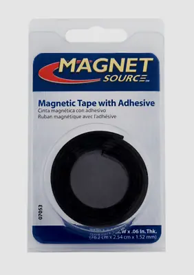 Magnet Source MAGNETIC TAPE W/ Adhesive Flexible Craft Magnet 0.5  X 30  L 07011 • $8.03