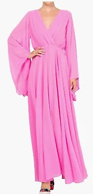 Meghan LA Sunset Wide Sleeve Maxi Dress NWT Size Large Bubblegum Pink • $65