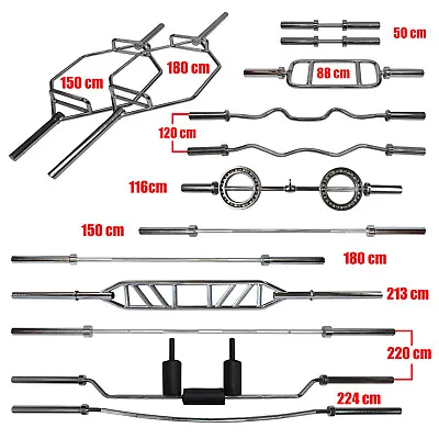 Olympic Weight Barbell Bar - Dumbell  - Tricep Bar - Ez Curl Bar - Great Ranges • $69.95