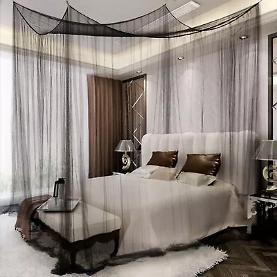 4 Corner Post Bed Canopy Elegant Curtain Mosquito Net Full/Queen/King Size Bed • $18.89