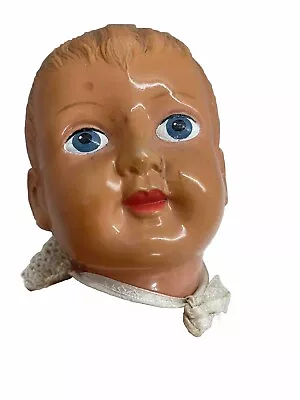 Celluloid Large Doll Painted Blue Eyes Baby Vintage 1930 Era Japan • $315