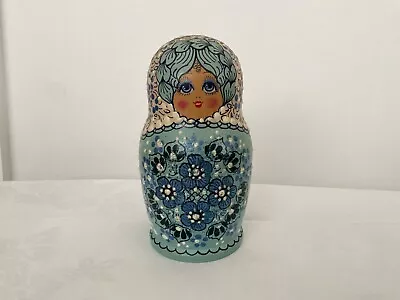 Matryoshka Russian Nesting Dolls - Set Of 5 - Hand Painted - Signed On Base • £34.50