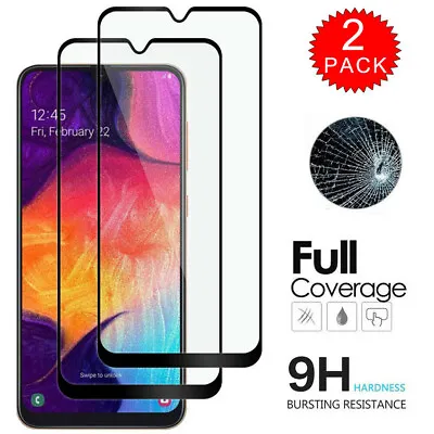 2Pcs For Samsung A14 A24 A34 A54 A13 Tempered Glass Full Cover Screen Protector • $6.04