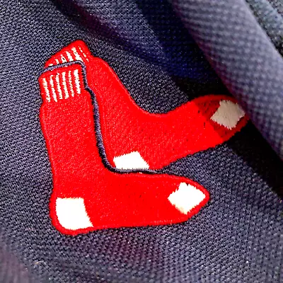Boston Red Sox MLB Antigua Mens Polo Sz XL Blue Embroidery Short Sleeve EUC • $12.34