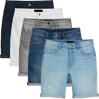 £11.69 • Buy NEXT Mens Denim Shorts Stretch Slim Fit Half Jeans Summer Casual Skinny Pants