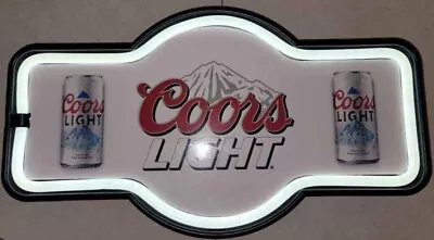Coors Light Sign 17  X 10  Illuminated Led Man Cave Sign. • $40