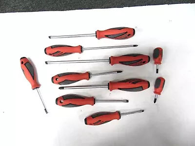 Matco 10 Piece Red Screwdriver Set Model #SSPCR10C • $160