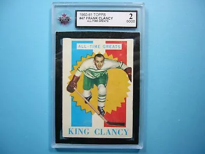 1960/61 Topps Nhl Hockey Card #47 King Clancy Otg Ksa 2 Gd Nice!! 60/61 Topps • $6.99