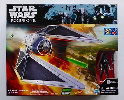 Star Wars New Rogue One Imperial Tie Striker + Fighter Pilot Misb Vehicle Figure • £28.99