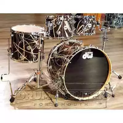 DW Collectors Maple 4pc Drum Set Smoke Glass Contrails • $4035