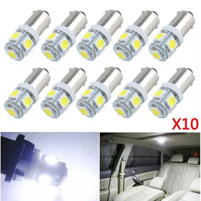 10X White T11 BA9S 5050 5SMD LED Bulbs Car Wedge Side Interior Map License Light • $9.15