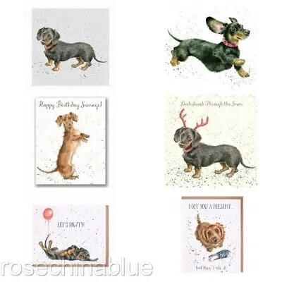 Wrendale Card Dachshund Sausage Dog Card • £3.25