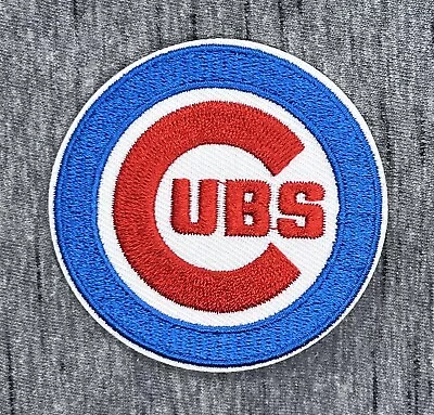 Chicago Cubs Embroidered Iron On Patch 2.75” Diameter Free Shipping • $4.99