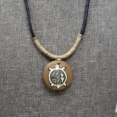 Surfer Necklace Men Tribal Sea Turtle Design In Pendant Beach Necklace Pendant • $14.95