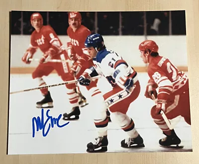 MIKE ERUZIONE SIGNED 8x10 PHOTO USA OLYMPICS GOLD HOCKEY AUTO MIRACLE ON ICE COA • $39.99