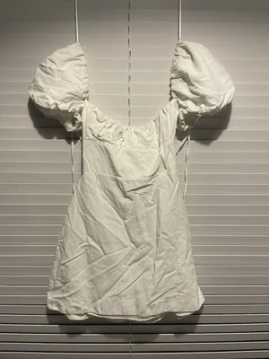 £7.99 • Buy Zara Women’s White Summer Laced Dress Size Medium