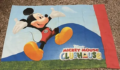 1 Disney Standard Pillow Case Mickey Mouse Friends Count With Me 1 2 3 Clubhouse • $8