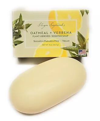 Oatmeal & Verbena Citrusy Floral Scent Beauty Soap VEGAN Made In USA 5 0z • £5.25