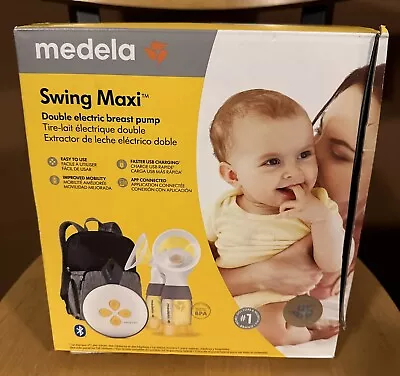 Medela Swing Maxi Baby Feeding Double Electric Breast Milk Pump New Cracked Box • $133.01