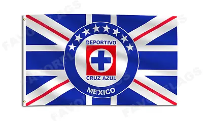 Cruz Azul Fc Flag 3X5 Flag 3X5ft Banner Mexico Football La Máquina Bandera Fans • $13.99