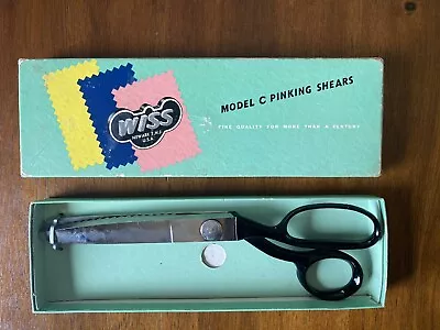 Vintage Wiss Pinking Shears Model C In Original Box  • $17.50