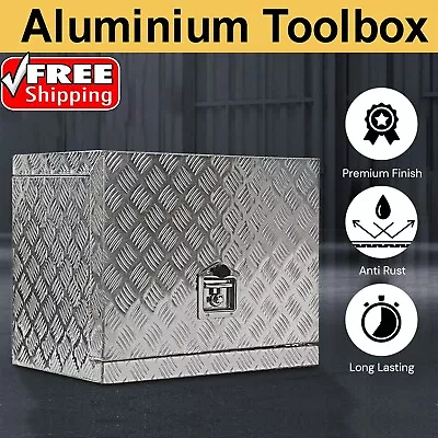 Aluminium Tool Box Trailer UTE Truck Tool Storage W Lock Heavy Duty Vehicle Draw • $329.99