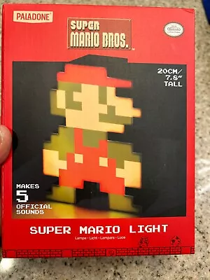 Paladone Nintendo Blocked Super Mario Brothers Light Lamp W/SOUND • $24