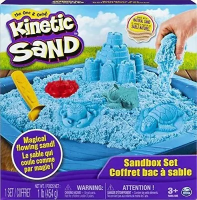 Kinetic Sand Sandbox Set 1lb Of Natural Sand Magical Flowing Sand Feb.1521 New* • $28.95