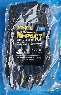 Set Of 5 Mechanix Wear TAA Covert M-Pact Anti-static Impact Gloves Size M Black • $60