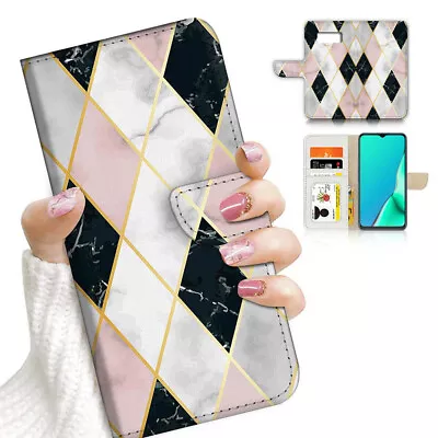 ( For Samsung S7 ) Wallet Flip Case Cover PB23733 Marble Pattern • $12.99