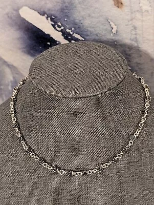 Sterling Silver Michael Dawkins Granulated Bead Necklace • $85