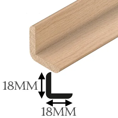 Angle Oak Corner Trim Moulding Beading Wooden Timber Edging Cushion MANY SIZES • £4.24