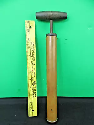 Leacock Coleman Brass Air Pump For Gas Lamp- Lantern Large T-Handle Version Nice • $15.50