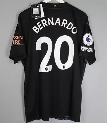 Nwt Manchester City 2020/2021 Away Football Shirt Jersey Xl Puma #20 Bernardo • $116.99