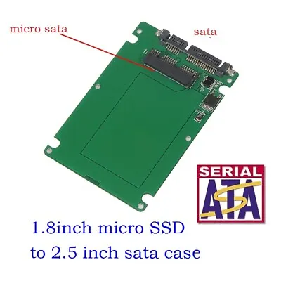 1.8  Micro SATA SSD HDD To 2.5  SATA Adapter Converter Card With 7mm Thick • $8.40