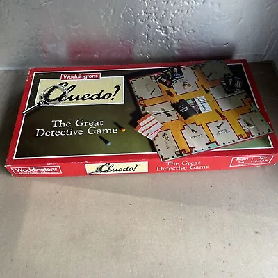 CLUEDO The Great Detective Board Game Vintage 1990 Waddingtons Complete • £15