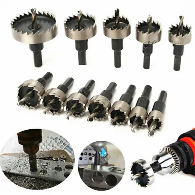 12-100MM Hole Saw Tooth HSS Stainless Steel Drill Bit Cutter Tool For Metal Wood • £5.02