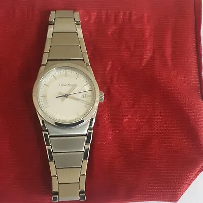  Men's Calvin Klein Watch Swiss Made Stainless Steel Bracelet NEW  • £58