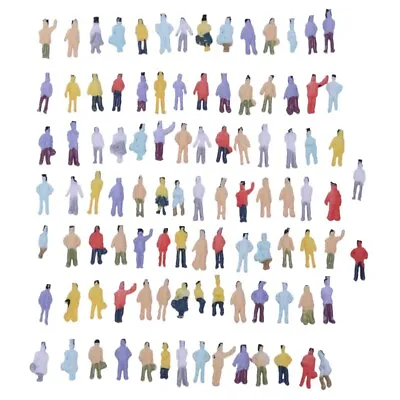  100pcs Painted Model Train People Figures Scale N (1 To 150) O8P19760 • £4.12