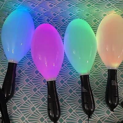 Light Up Maracas Flashing LED Blinking 4 Pc  Musical Toy Holiday Party Favors • $12.74