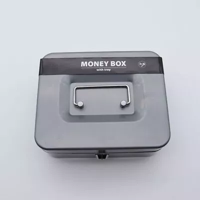 Hidden Metal Money Storage Box With Locking Lid & Keys Metal Bins  Household • $38.54