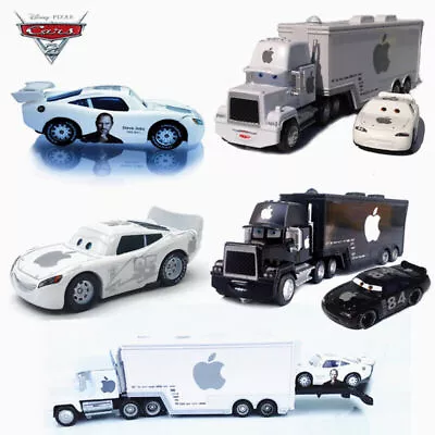 Disney Pixar Cars No.84 White Apple Racers Pickup Mack Truck Kids Toys Xmas Gift • $7.59