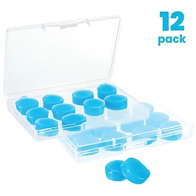 12-24 Pairs Soft Moldable Silicone Ear Plugs In 2 Travel Storage Boxes 27dB • $8.95