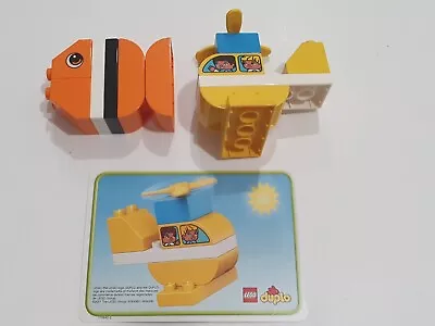 Lego Duplo Helicopter & Fish From 10848 My First Bricks Set 2017 • $14.95