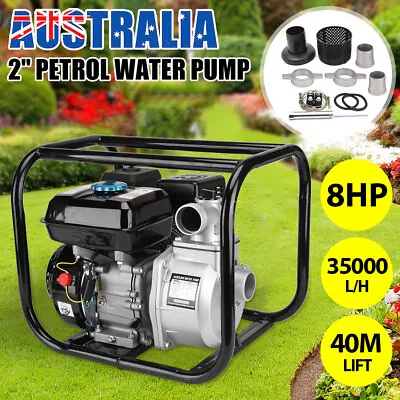 Fire Fighting Pump Water Transfer Pump 2in Petrol Water Pump High Pressure 8HP • $196.95