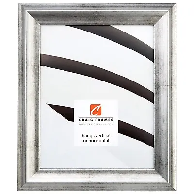 Craig Frames Verandah 1.5  Brushed Silver Picture Frame • $34.99