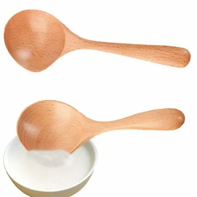 $6.36 • Buy Wooden Soup Ladle Long Handle Large Spoon Wood Scoop Kitchen Serving Spoons