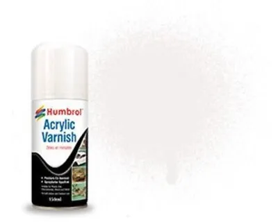 Humbrol Acrylic Spray Varnish No.135 Satin Varnish (150ml) AD6135 Modeling • £8.57